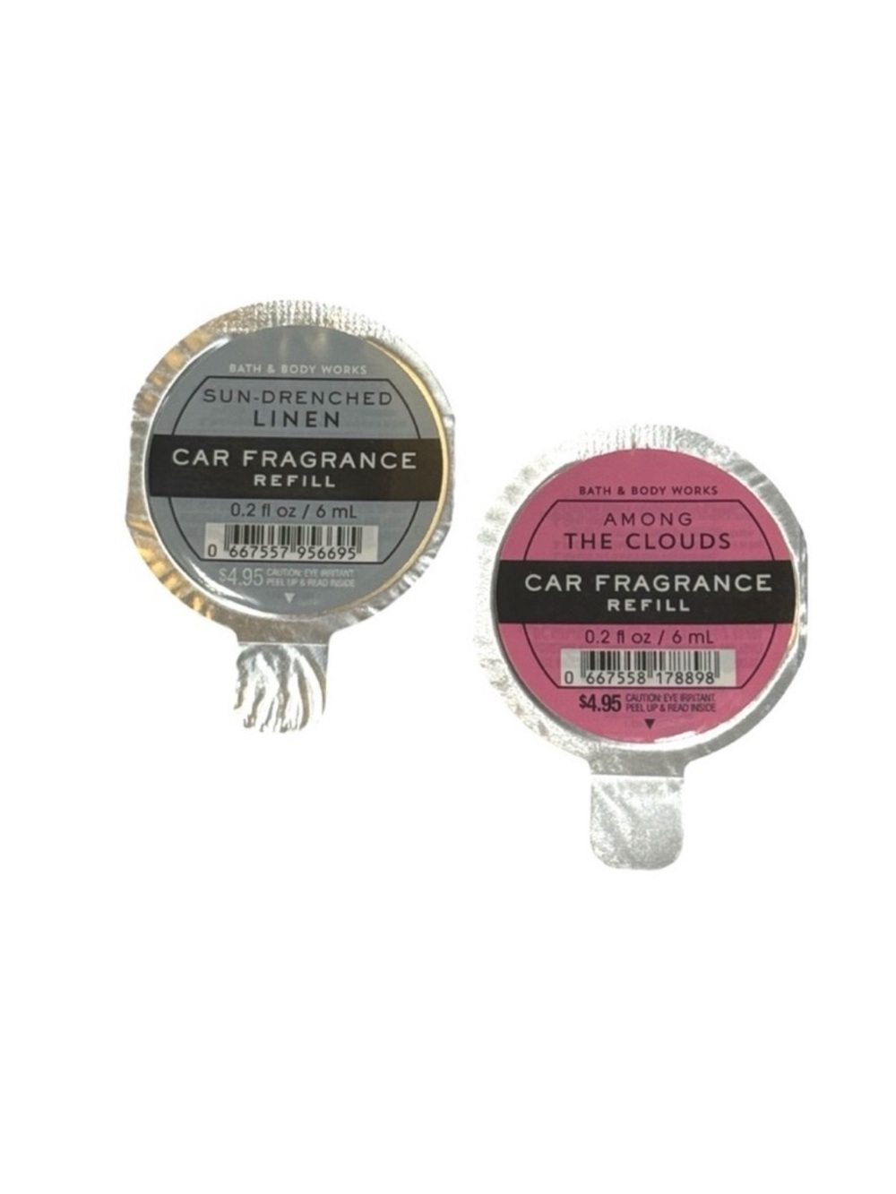 Sun Drenched Linen Car Fragrance Refill & Among the Clouds Car Fragrance Refil